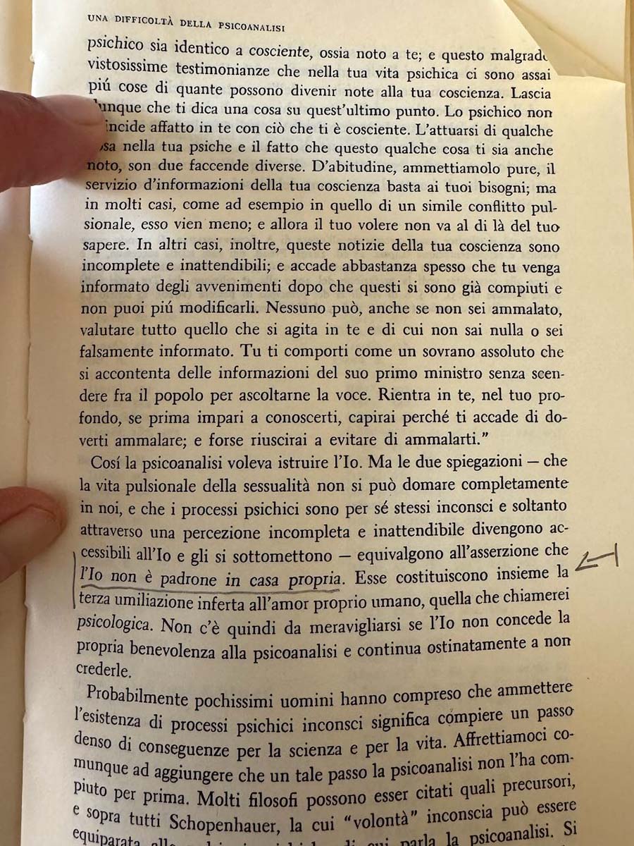 Freud, una difficoltà della psicoanalisi